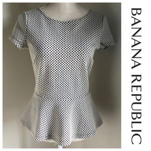 Banana Republic Peplum Short Sleeve Top, 4